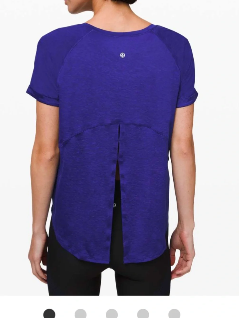 lululemon sz 10 ? Open Up Tie Back Tee Larkspur relaxed athleisure loungewear